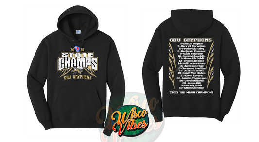 GBU Gryphons 2025 State Champ Hoodie