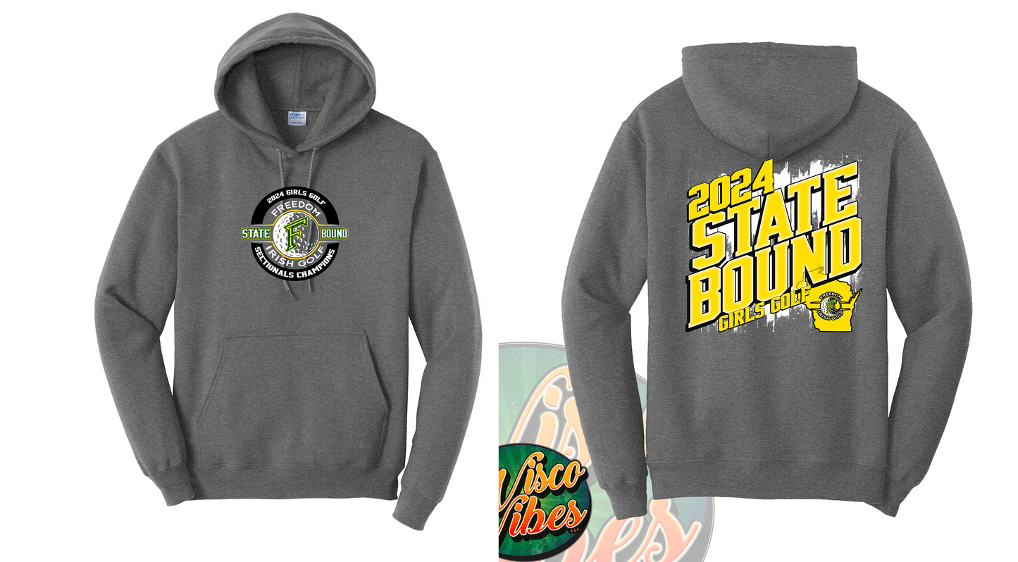 Girls Golf State Hoodies