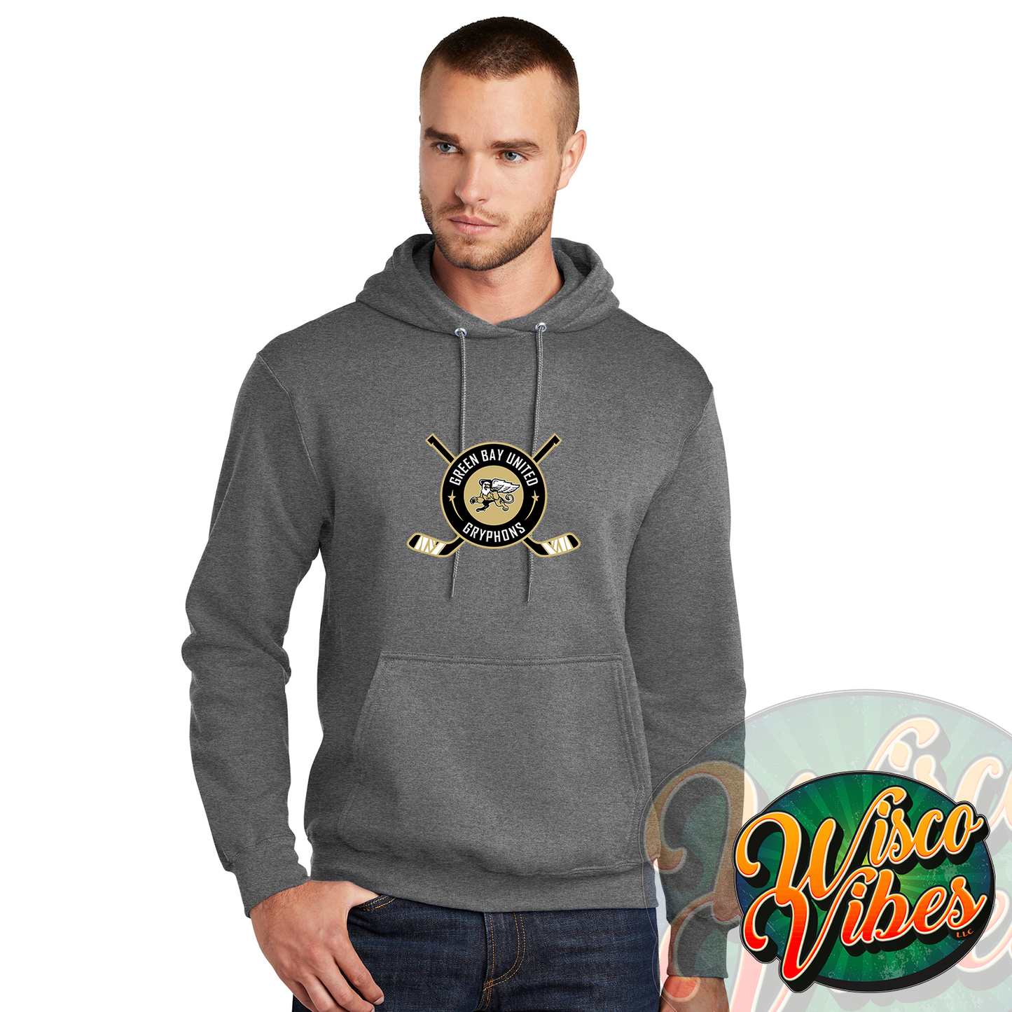 GBU Gryphons logo hoodie