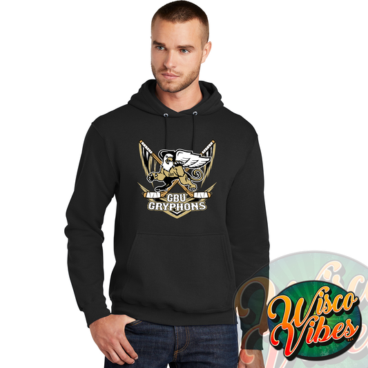 GBU Gryphons sticks hoodie
