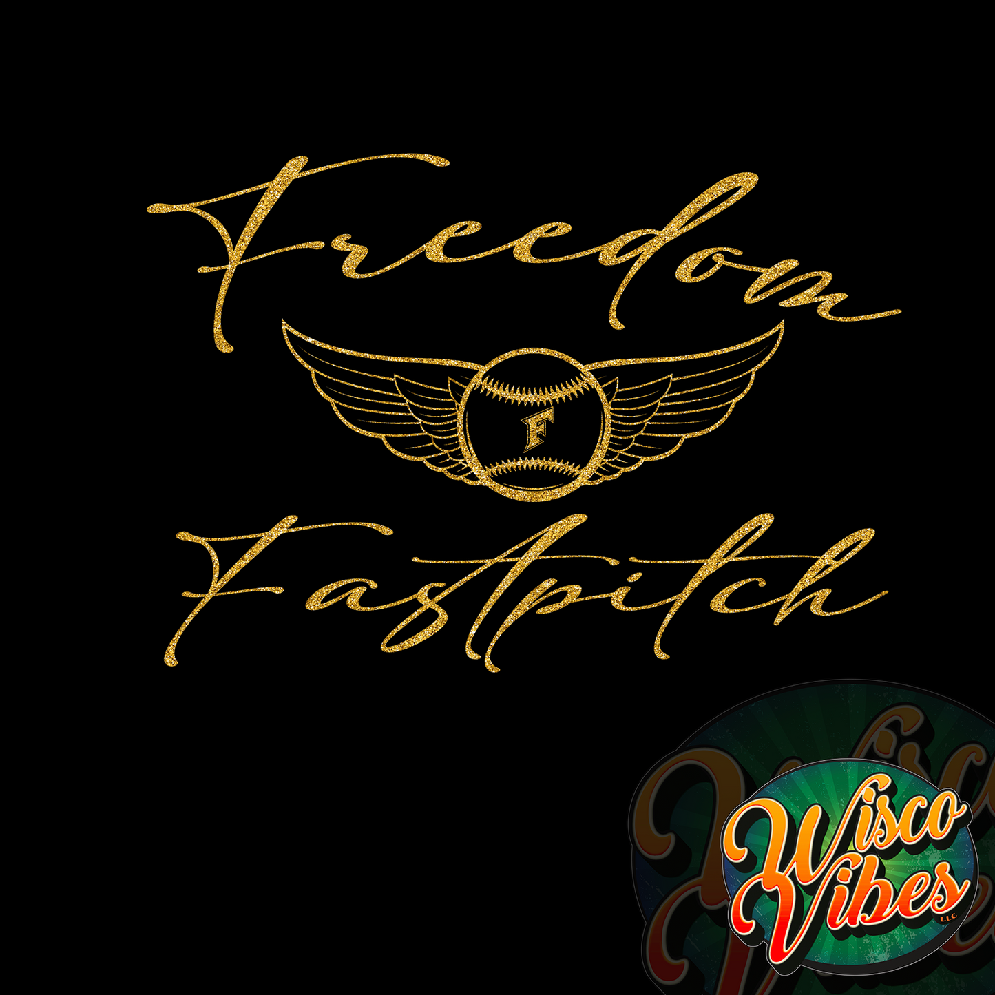 Freedom Fastpitch Ladies Wings Racerback Tank Top