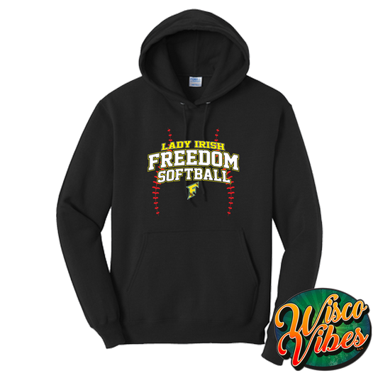Freedom Fastpitch stitches hoodie