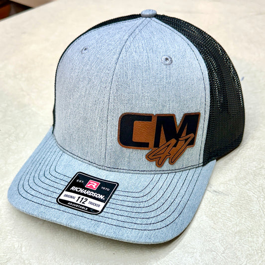 Chase motorsports leather patch hats