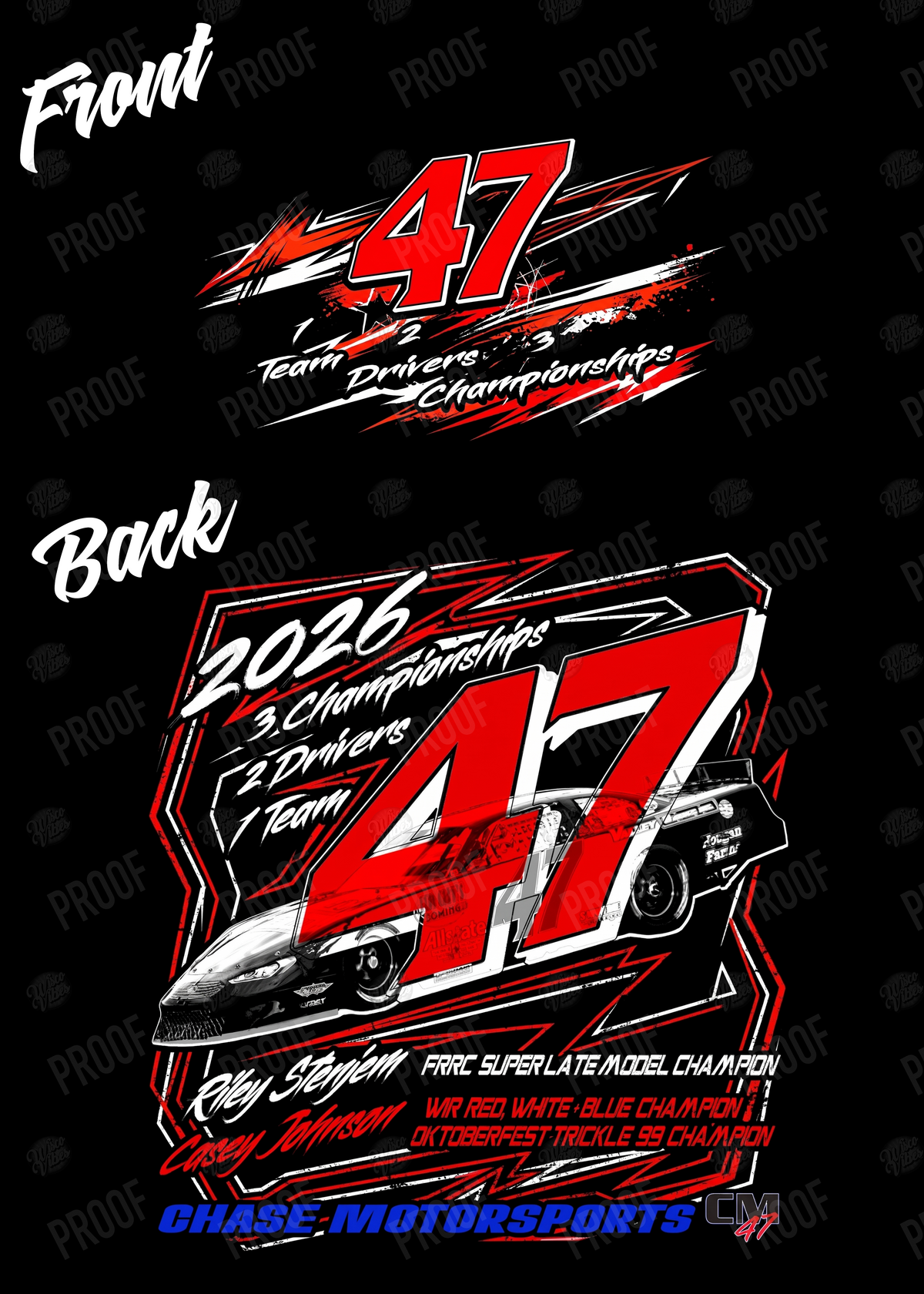 Chase Motorsports Championships Hoodie
