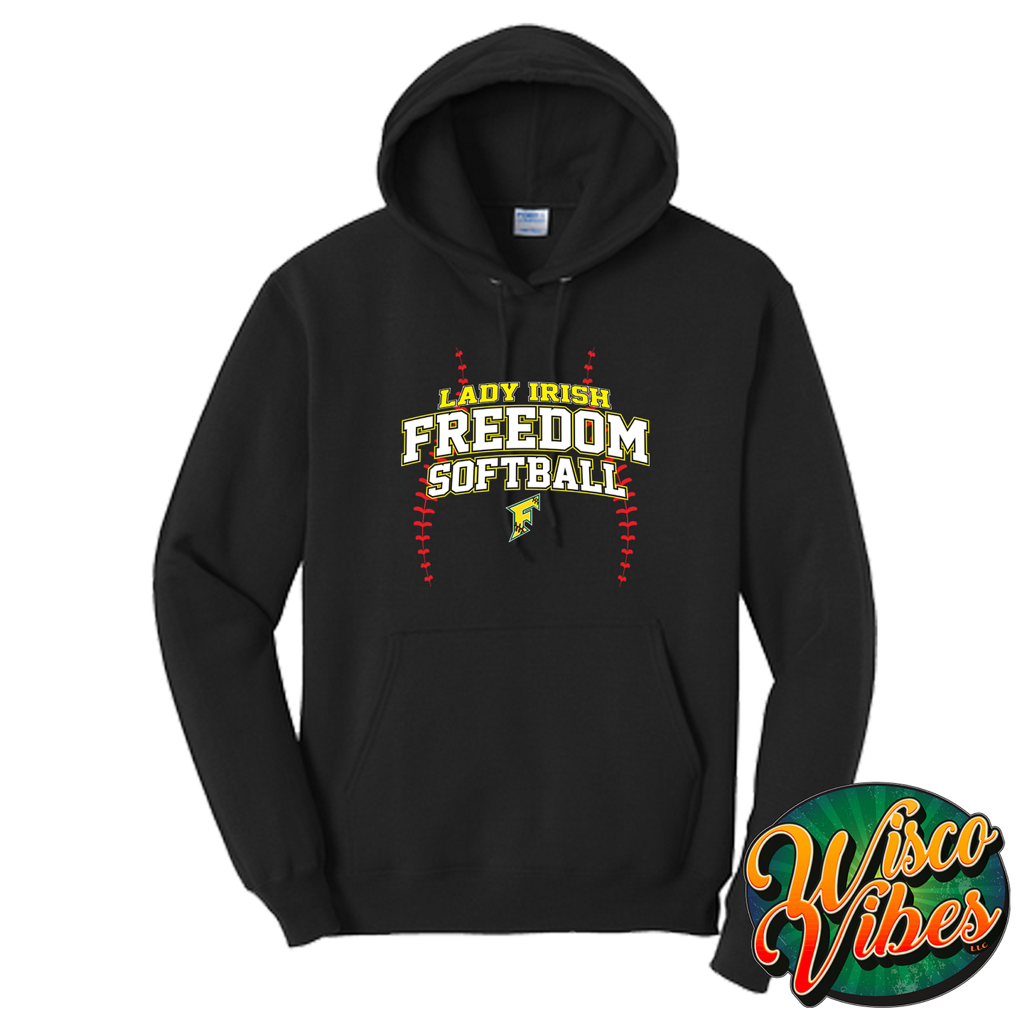 Freedom Fastpitch stitches hoodie