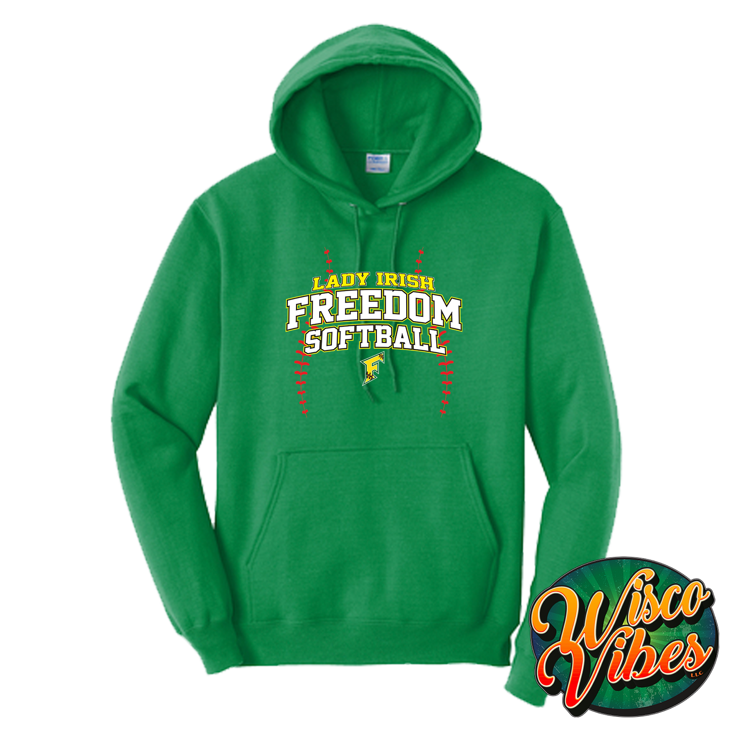 Freedom Fastpitch stitches hoodie
